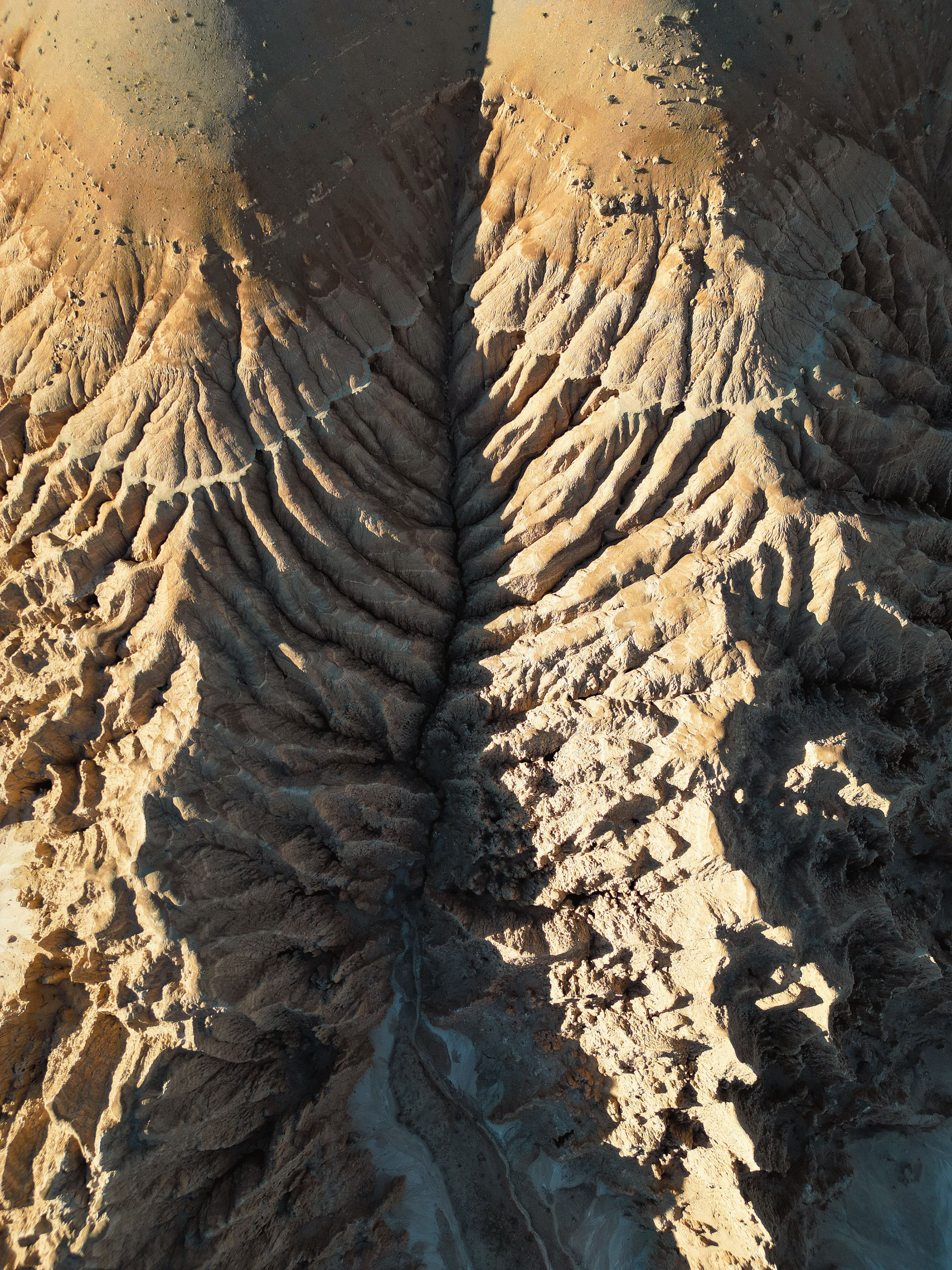 Aerial View of Barren Hills · Free Stock Photo