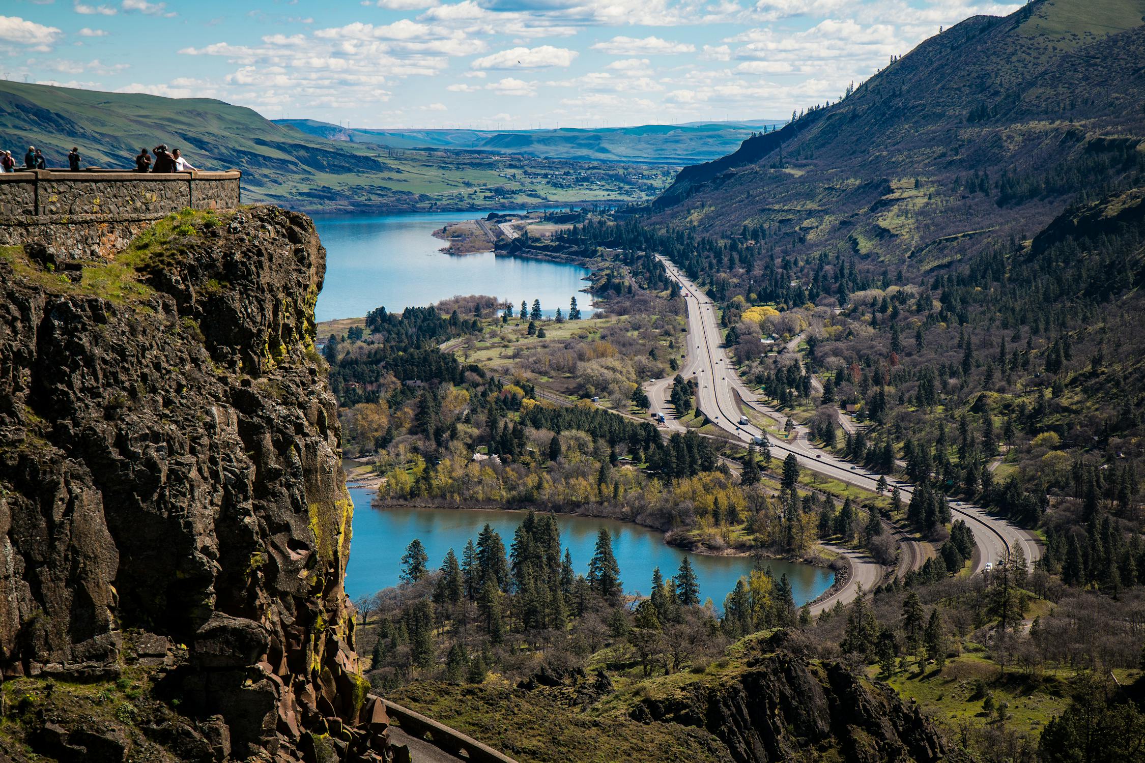 free photo of river in a mountain valley