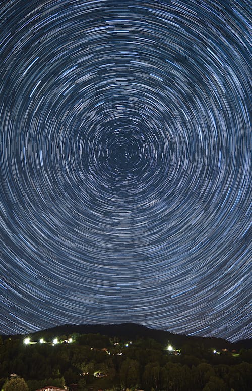 Foto profissional grátis de abstrair, céu noturno, espiral