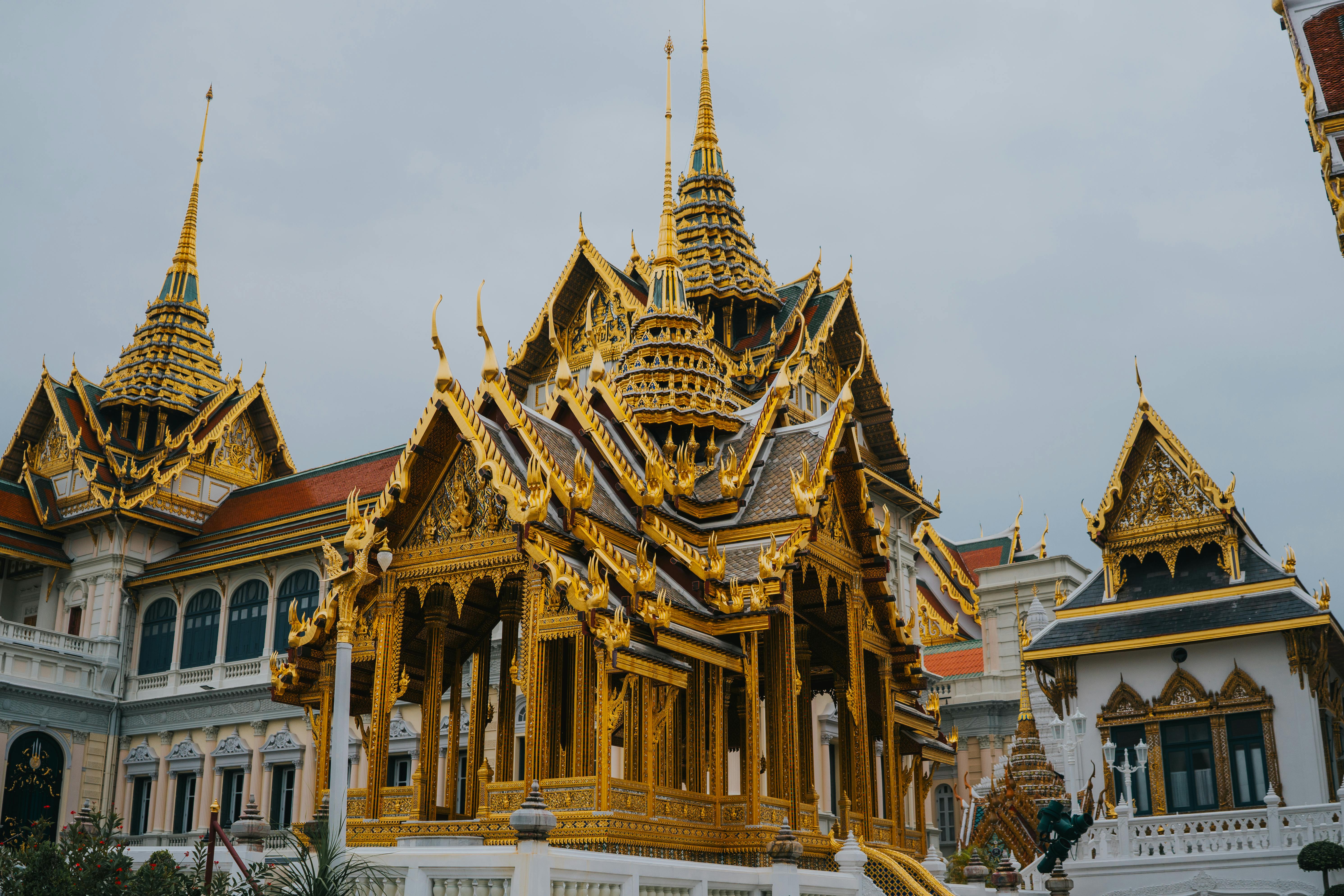 Glimpse the ornate architecture and golden elegance of Bangkok's Grand Palace.