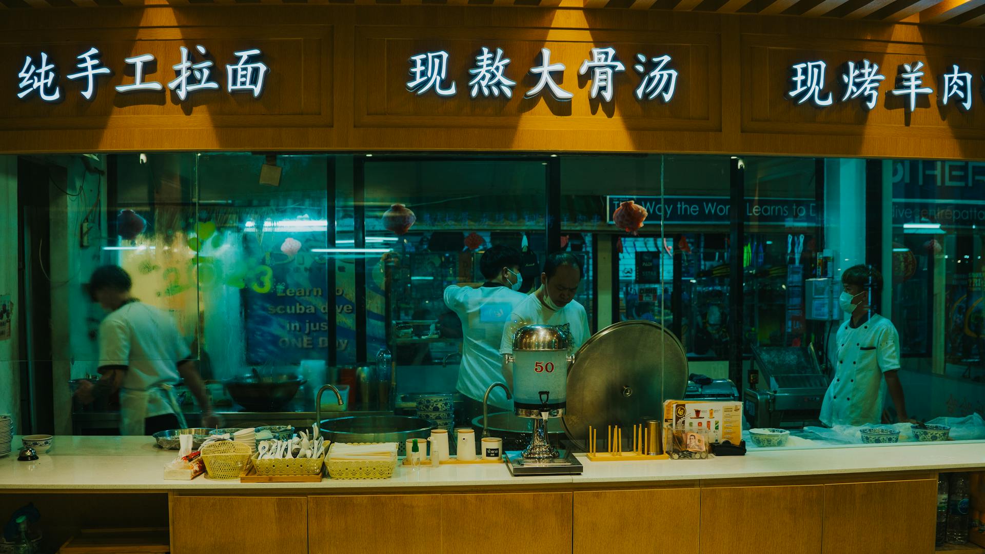 People Working in an Asian Restaurant