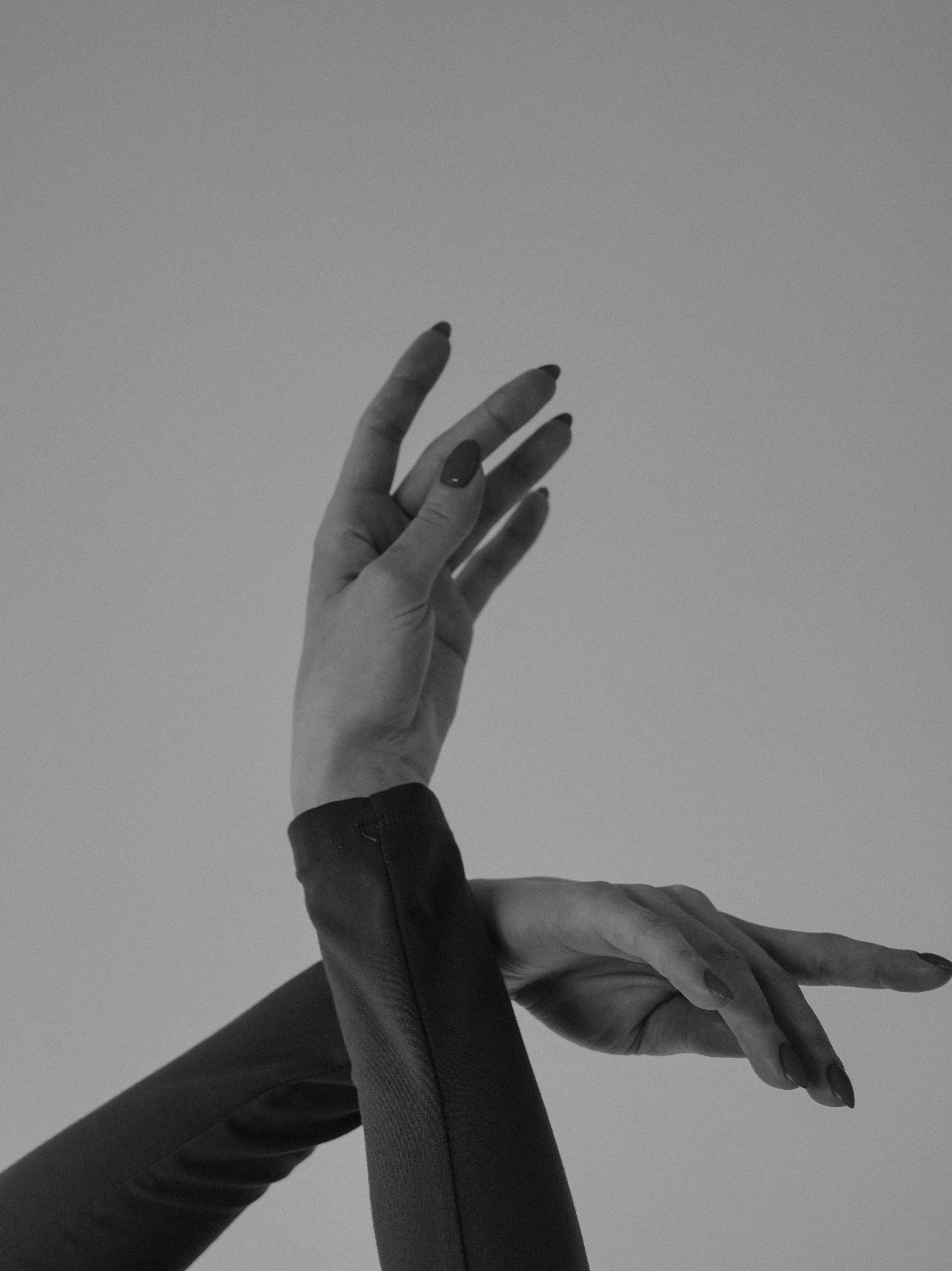 b&w hands gesture — Pexels