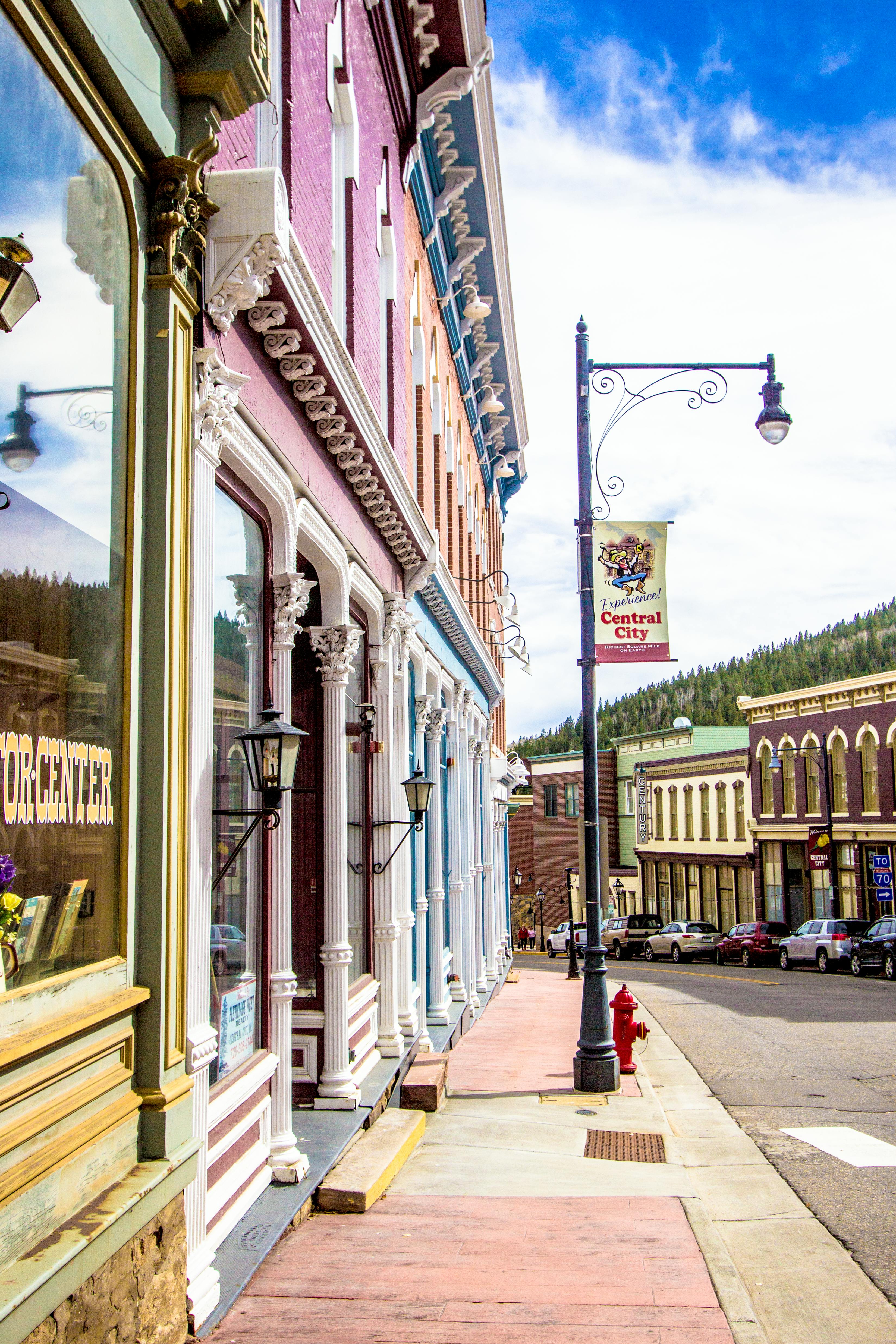 main street of the central city colorado usa