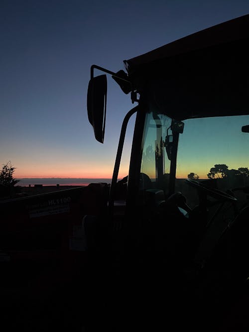 Tractor at Sunset