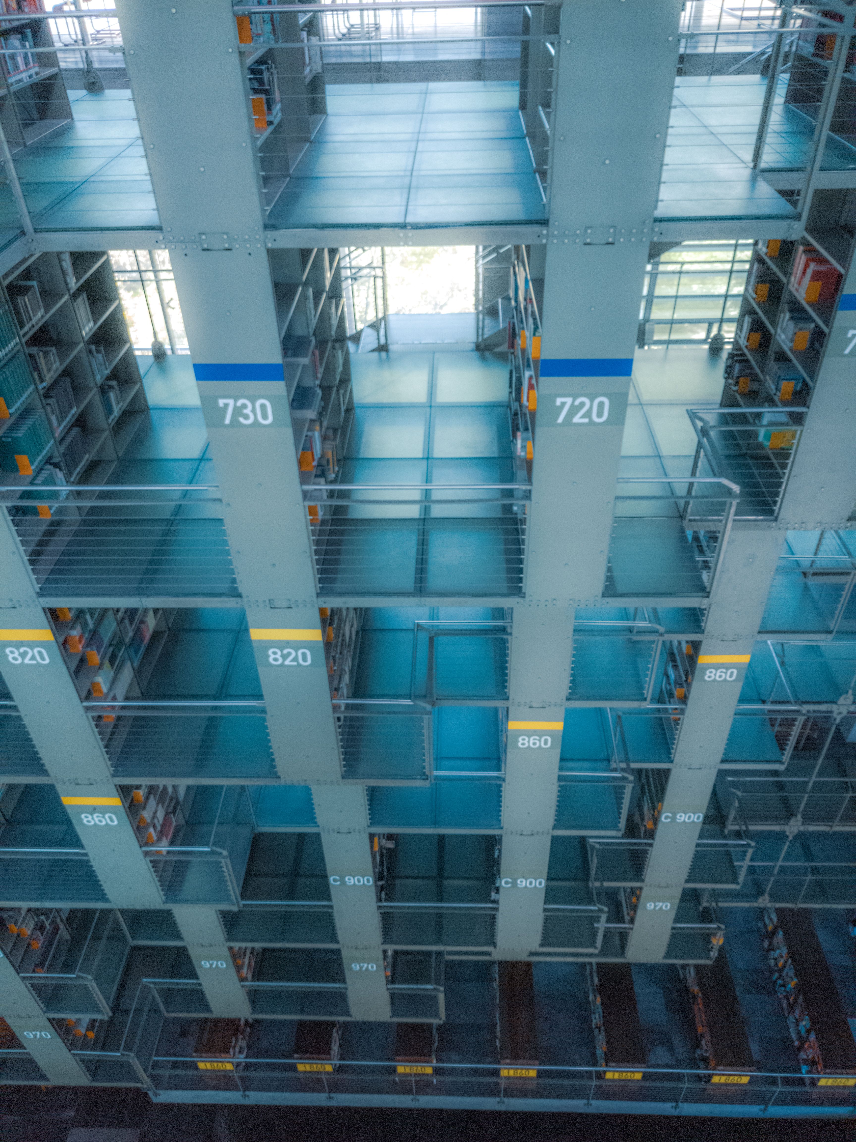 High Angle Shot of the Library · Free Stock Photo