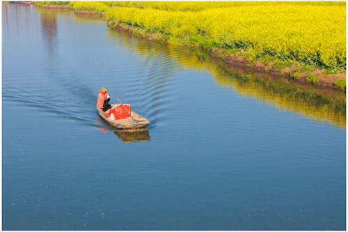 Kostenloses Stock Foto zu außerorts, boot, felder