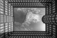 Sky Above the Courtyard of the Chilehaus in Hamburg