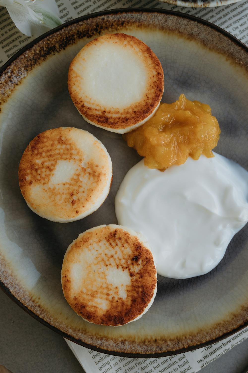 Rhubarb Compote Pancakes