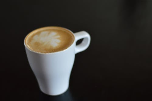 Free White Ceramic Coffee Mug on Black Surface Stock Photo