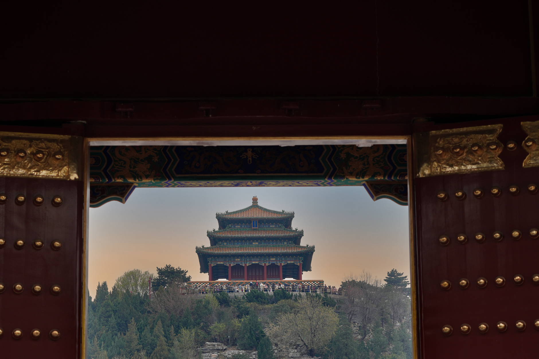 Beijing autumn view Jingshan Park Forbidden City — Photo by 逐光 创梦