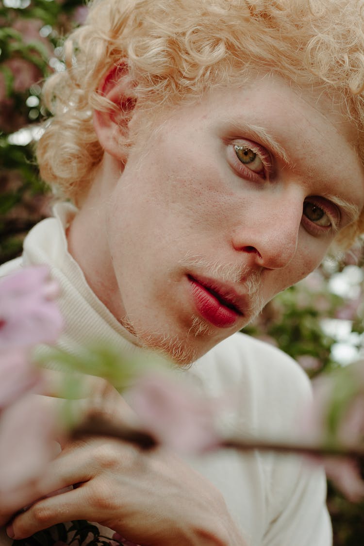 Close-Up Photo Of Man With Blonde Hair