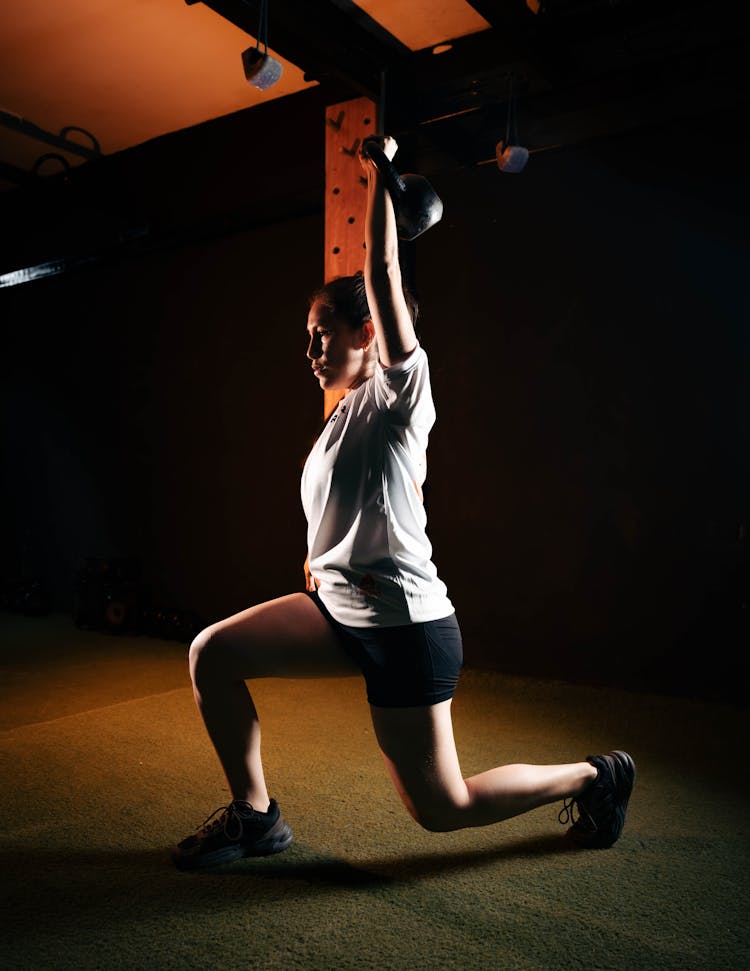 Woman During Crossfit Training