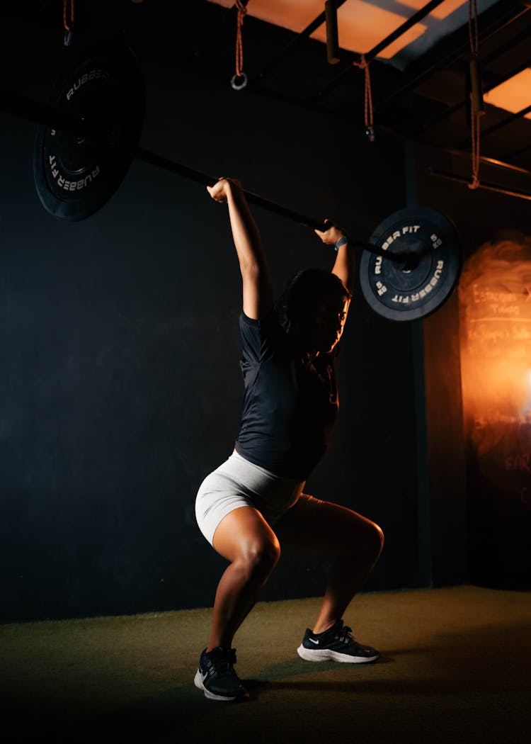 Woman At Crossfit Training