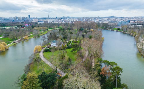 Aerial view of paris, france