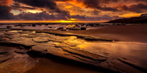 Бесплатное стоковое фото с восход, живописный, морской пейзаж