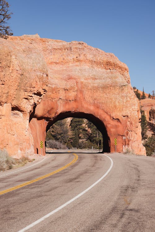 Natural Arch on Utah 12 Road in the USA