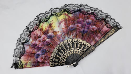 Free stock photo of fabric fan, fan, hand fan