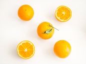 Oranges on White Surface