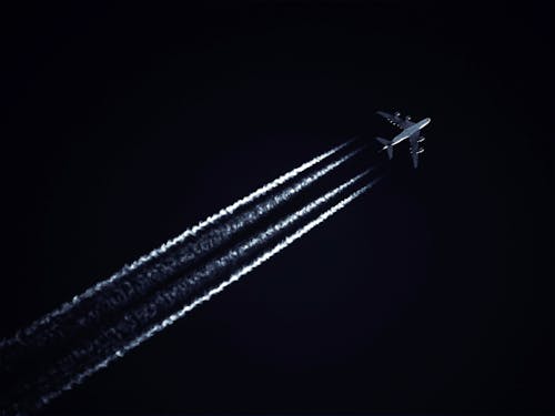 Kostnadsfri bild av chemtrails, flyg, flygande