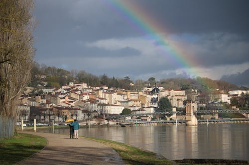 açık hava, arazi, arc en-ciel içeren Ücretsiz stok fotoğraf