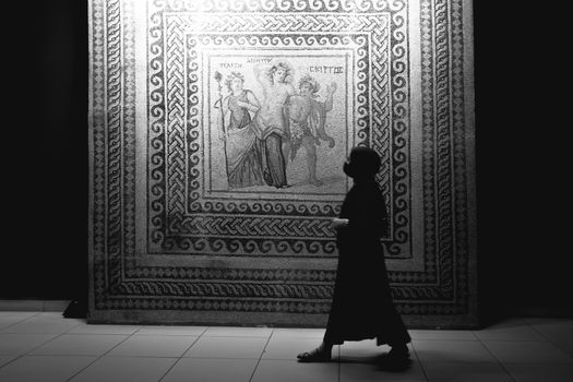 Zeugma Mosaics with archaeologist — Gaziantep