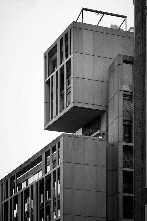 beton, bina, dikey atış içeren Ücretsiz stok fotoğraf