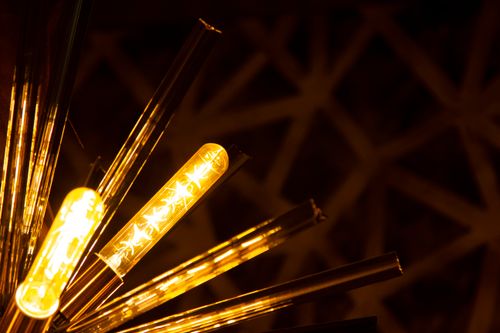 Free stock photo of amarillo, color, lamp Stock Photo