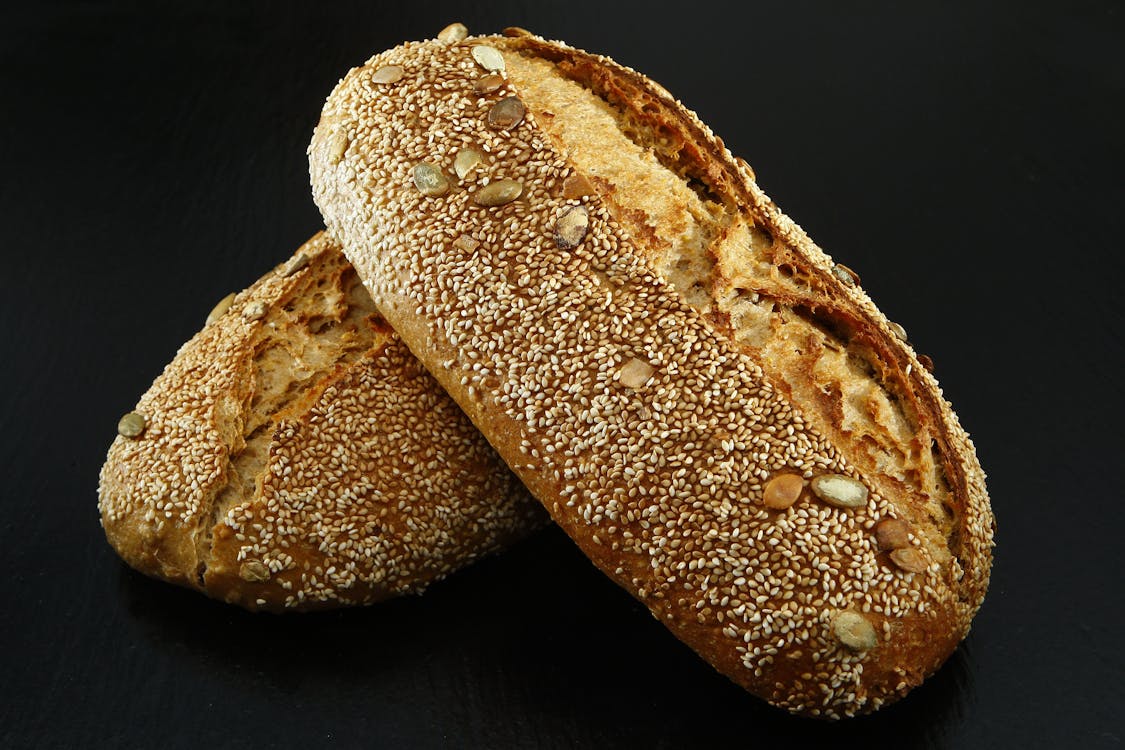無料 振りかけたパンのフォーカス写真 写真素材