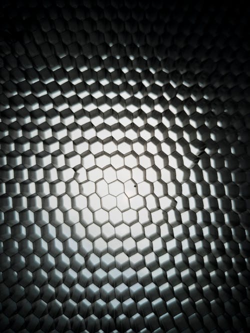 Free Black and White Carbon Pattern Stock Photo