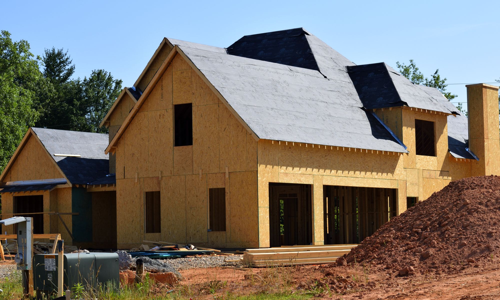 Residential construction framing project