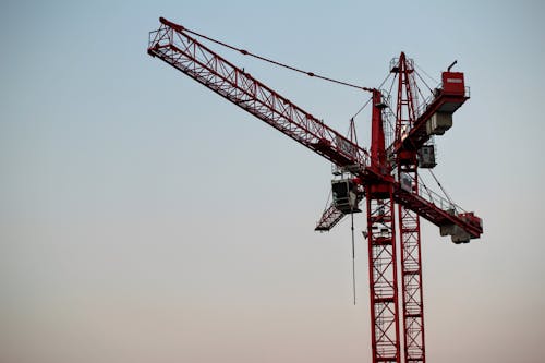 Red and Black Industrial Machine