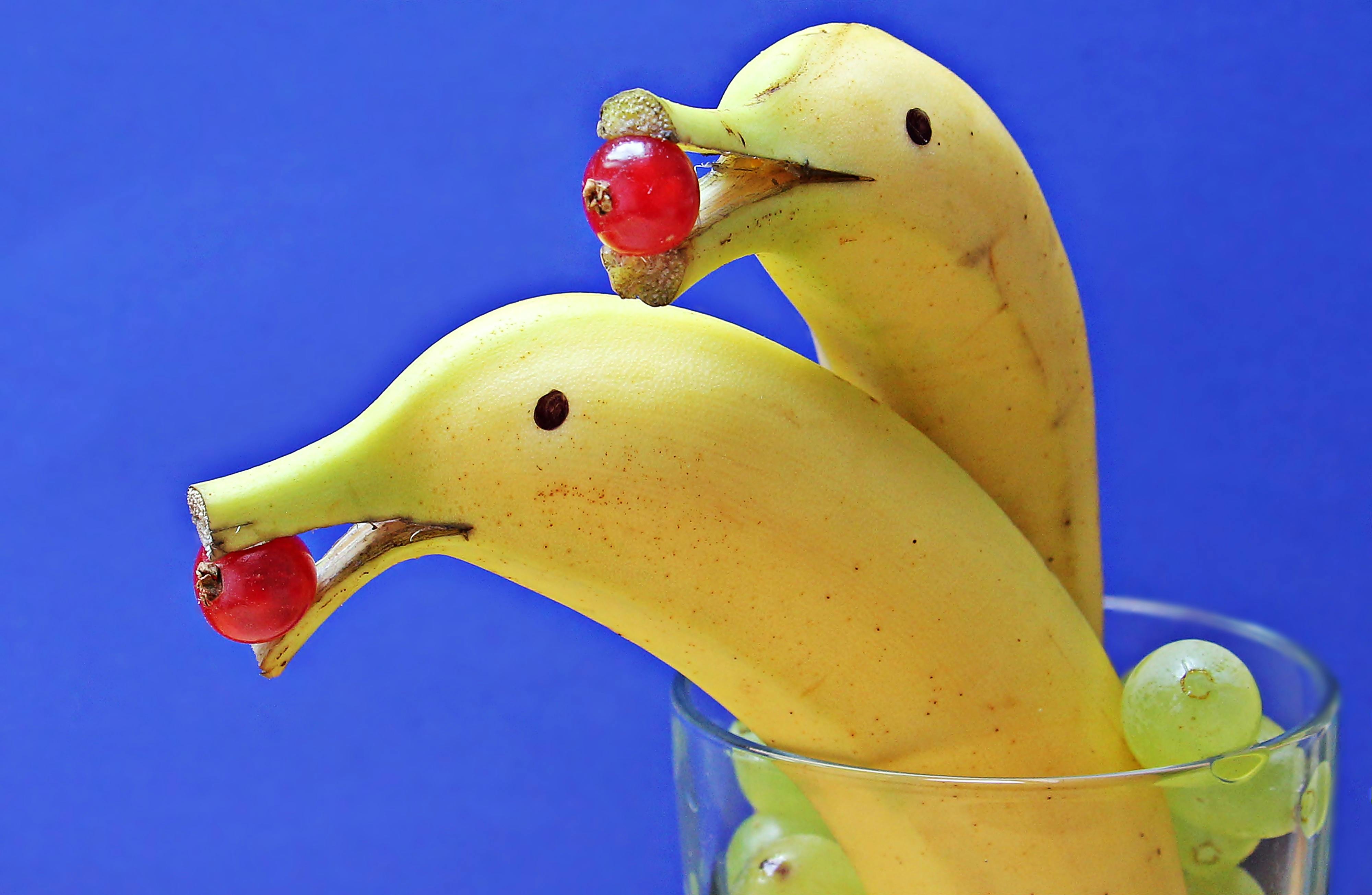 Kostenloses Foto zum Thema: appetitlich, banane delphin, banane snack