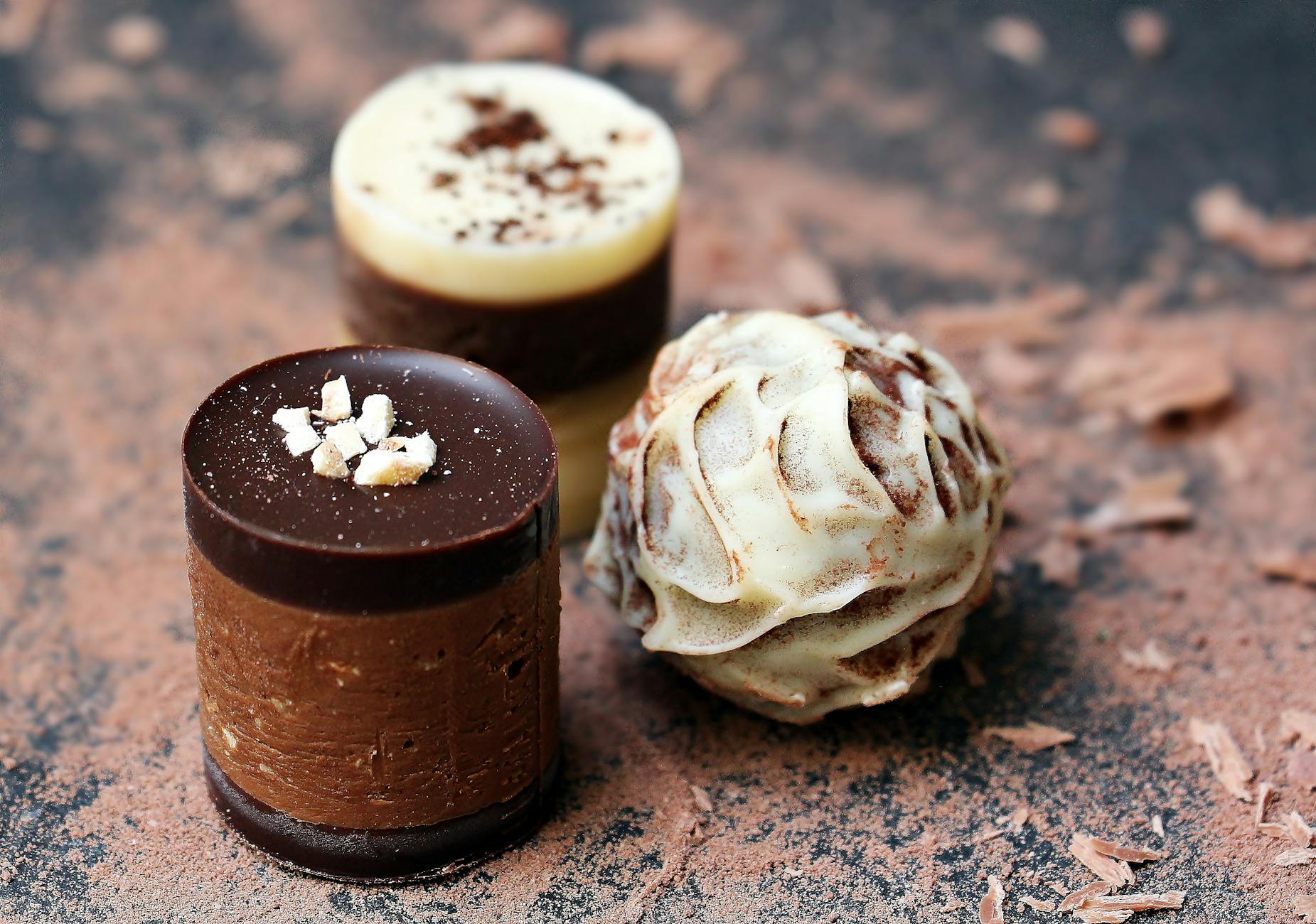 Different types of chocolate