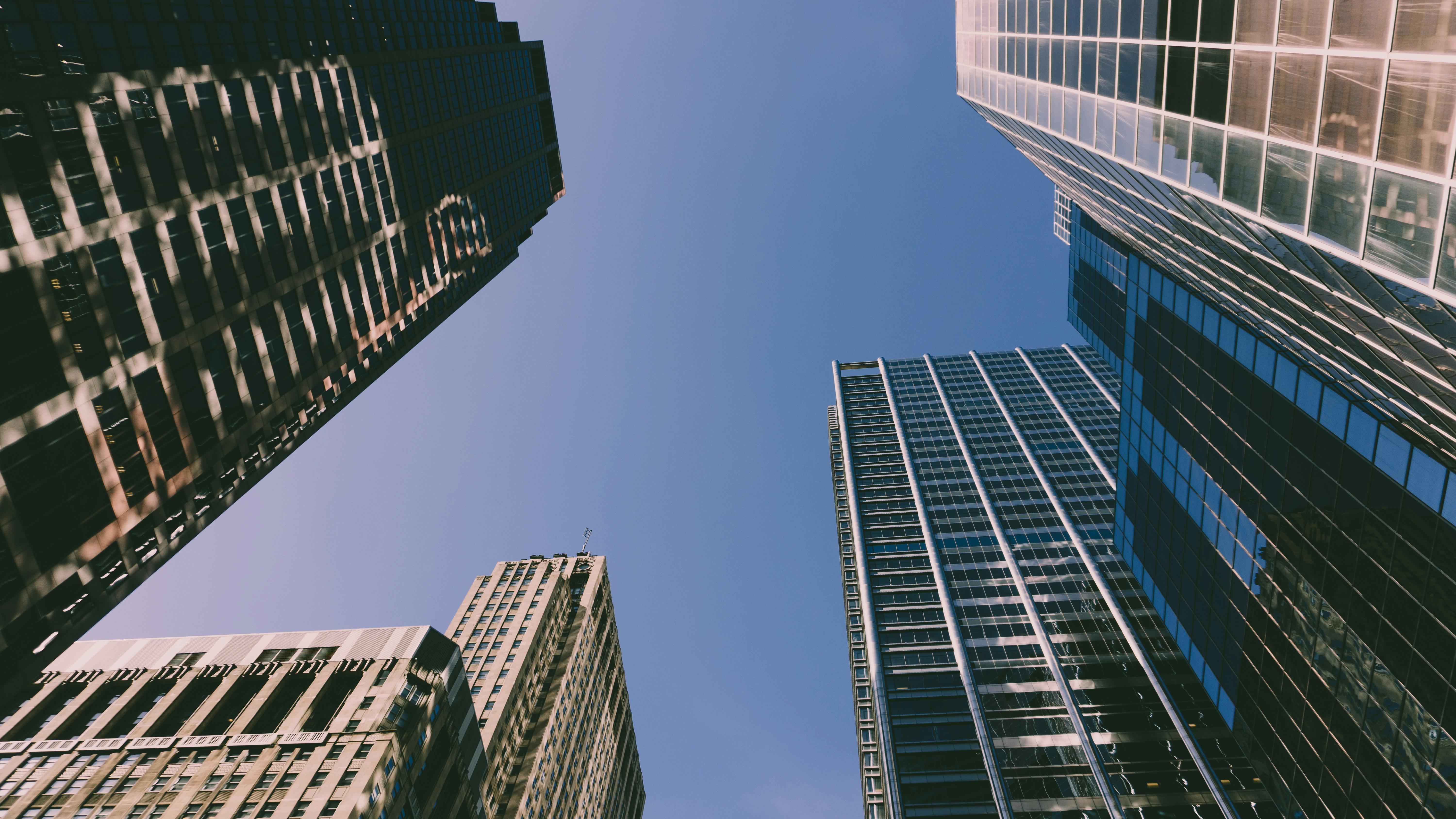 Worm's Eye View Architectural Photography of High Rise Building · Free ...