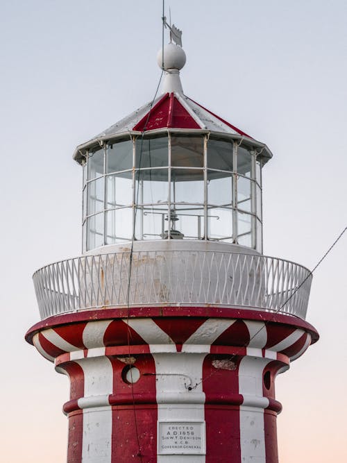 White and Red Lighthouse