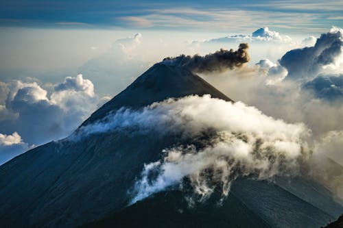 ドローン撮影, ピーク, 噴火の無料の写真素材