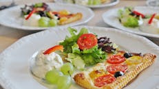 White Ceramic Platter With Dish