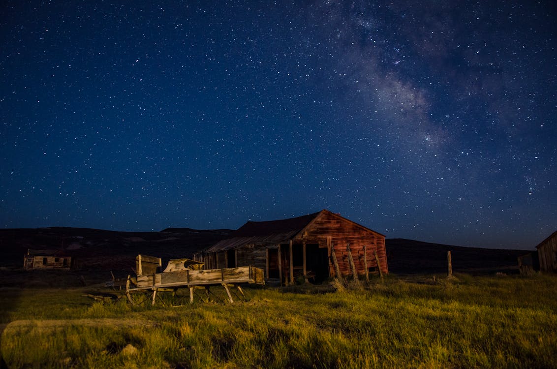 Foto d'estoc gratuïta de camp estrella, carro, casa de camp