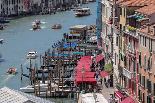 Imagine de stoc gratuită din bărci cu motor, călătorie, canal grande