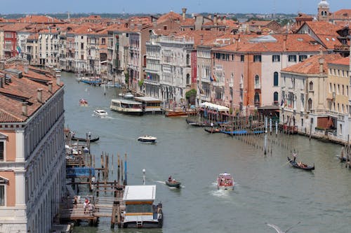 Imagine de stoc gratuită din bărci cu motor, călătorie, canal grande