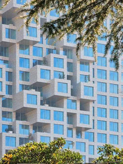 Ingyenes stockfotó ablakok, függőleges lövés, hotel témában