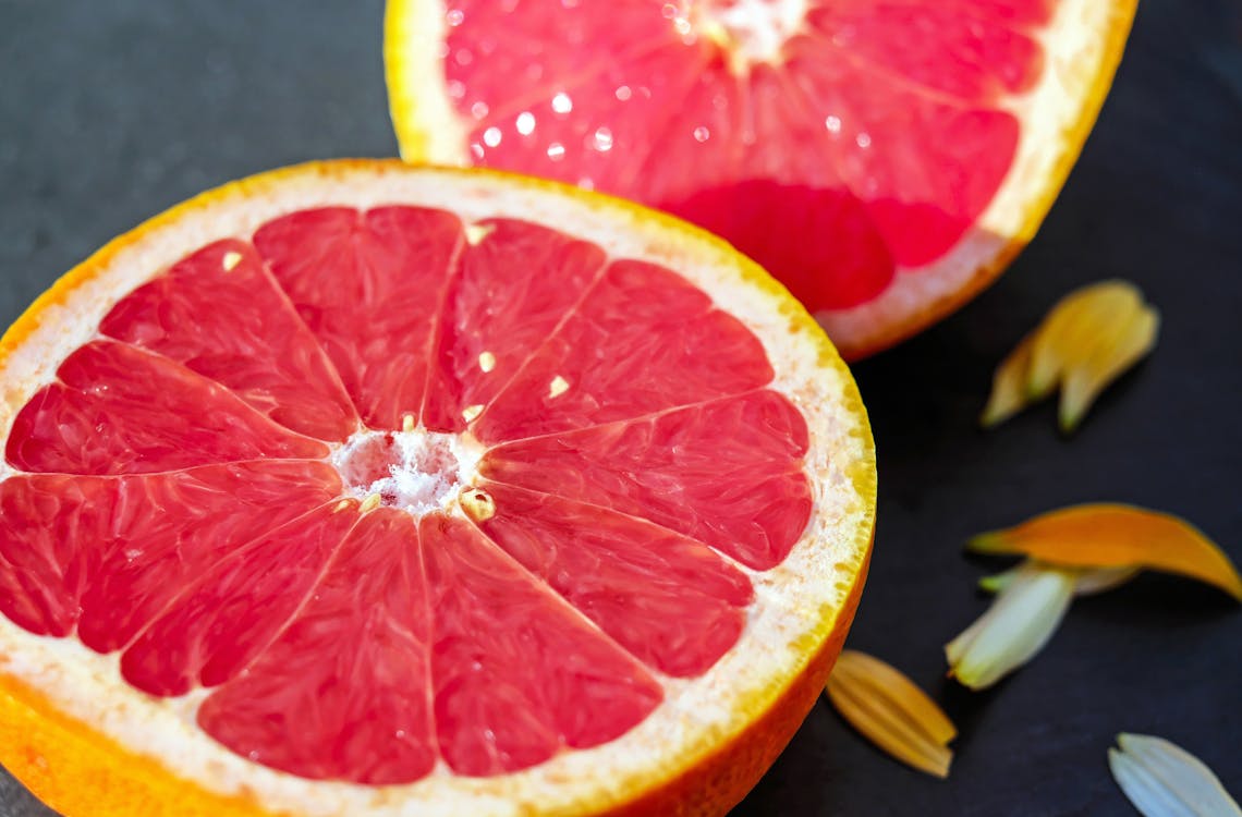 Free Slice Grapefruit Stock Photo