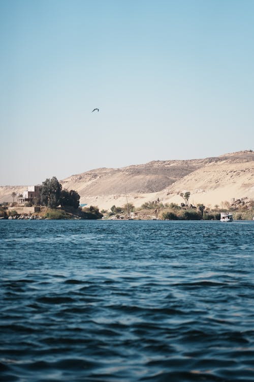 Barren Hills Seen from Blue Sea