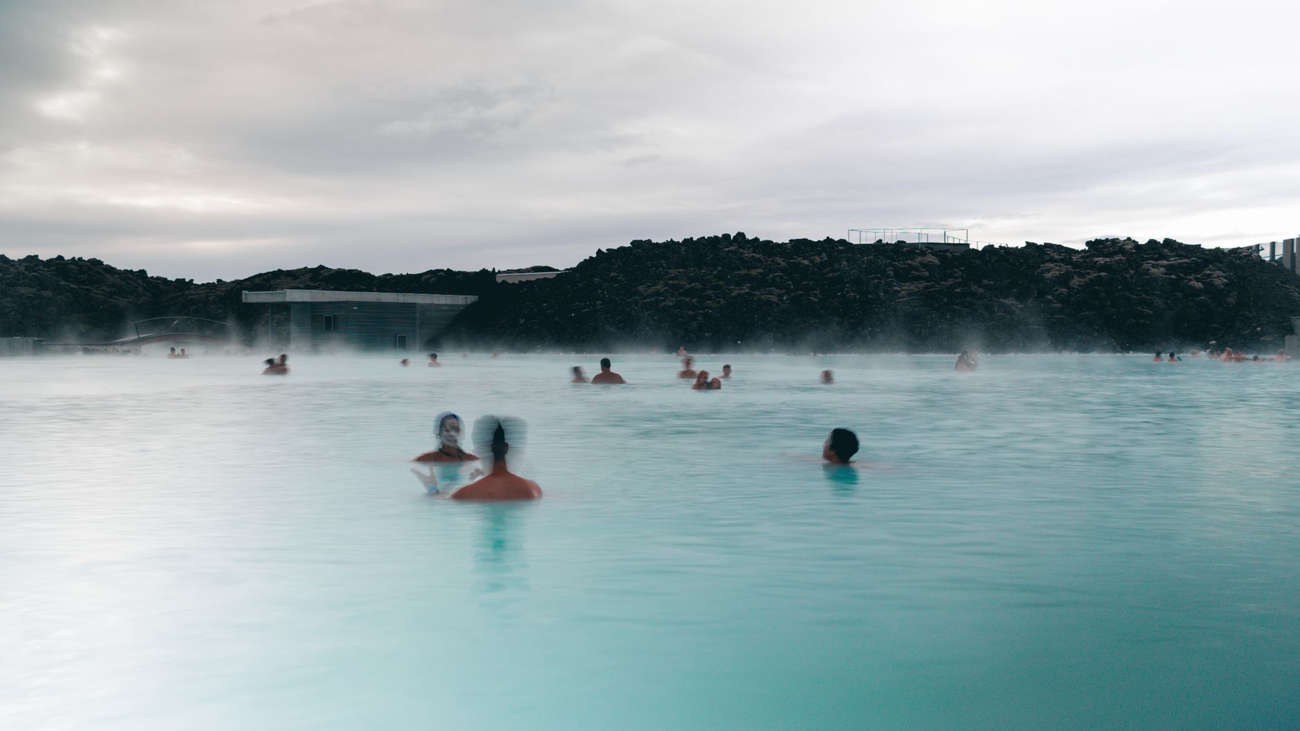 Evening spa treatment at Blue Lagoon with soft lighting