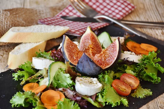 Free stock photo of bread, food, plate, salad