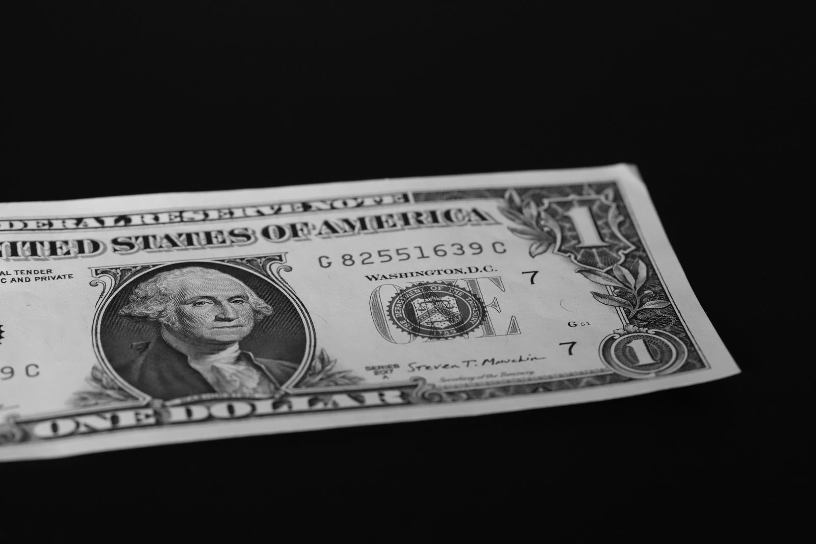 Close-Up of One US Dollar · Free Stock Photo