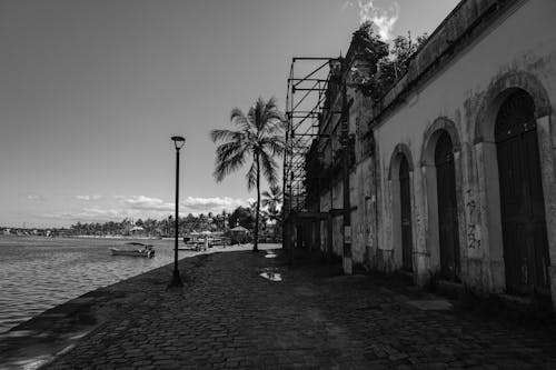 Foto d'estoc gratuïta de bastides, blanc i negre, edifici