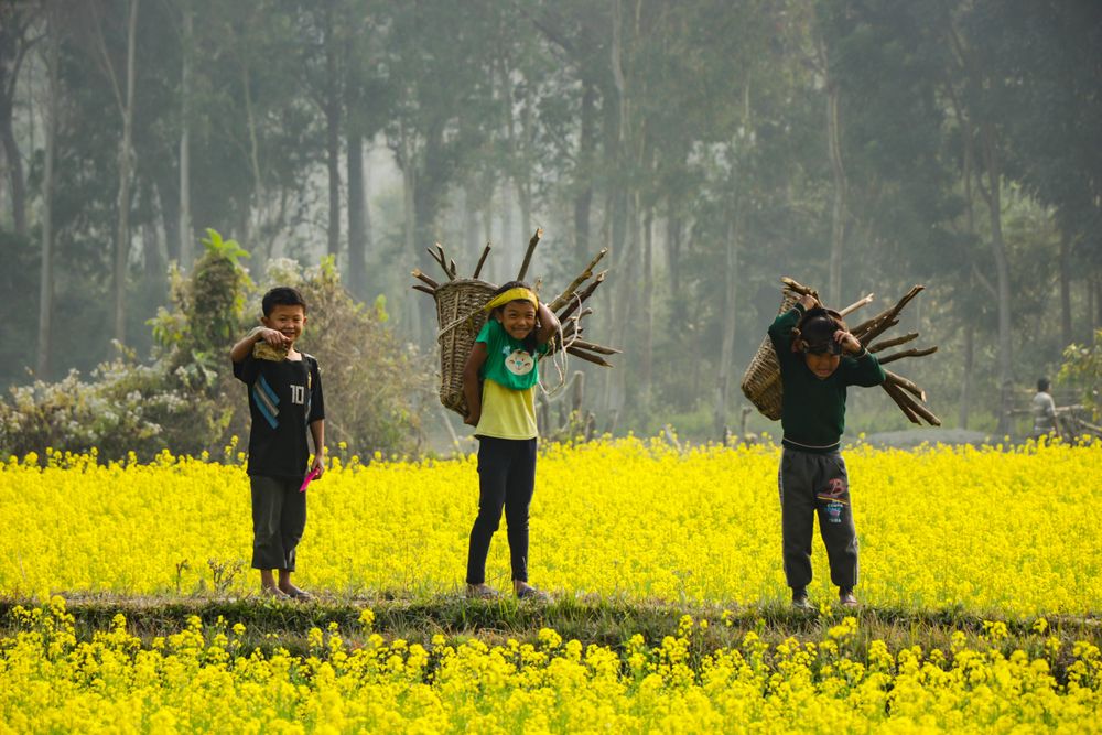 Children in rural Nepal