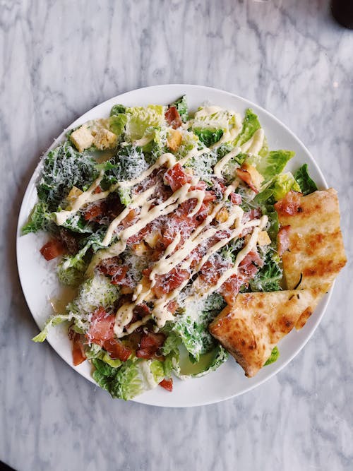 Free Salad On A Plate Stock Photo