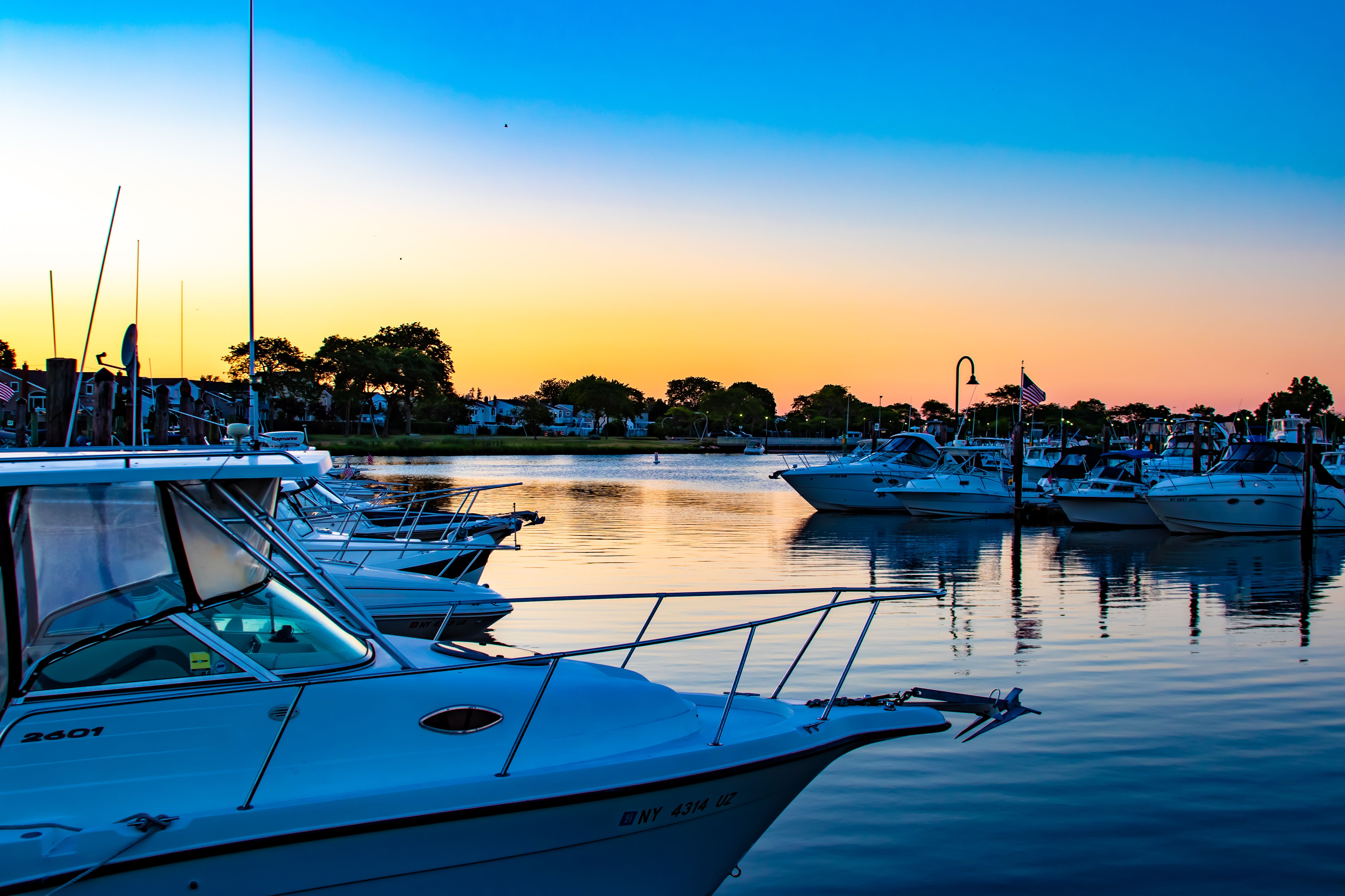 Docked Yachts Free Stock Photo